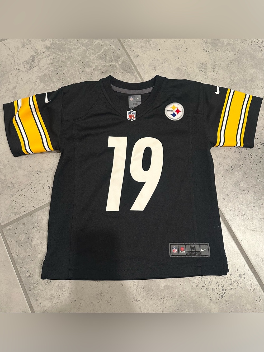 Nike Kids Black & Yellow Steelers #19 Football Jersey